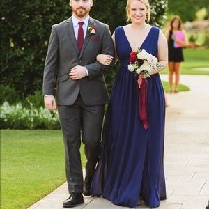 Lulu’s Navy Blue Maxi Dress